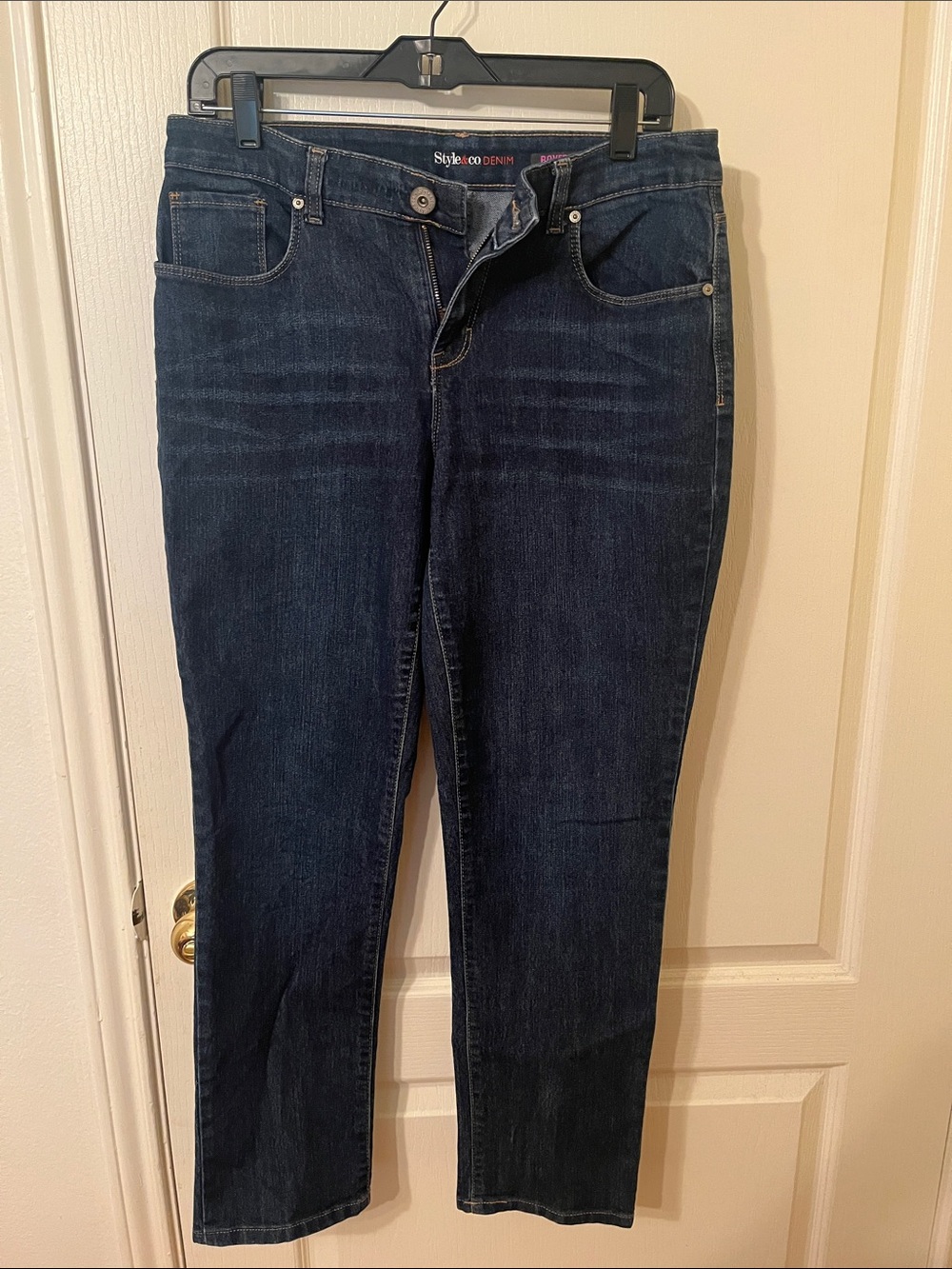 Style & Co. Dark Indigo Straight-Leg Jeans